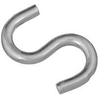  National Heavy Open S Hook 2-1/2 Inch  Zinc  1 Each N121715