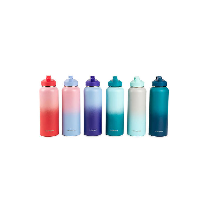 Hydragear Bottle Timber Straw Lid Assorted 1 Each CH-32772