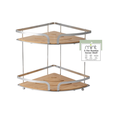 VANITY TRAY W/BAMBOO BASE CHR