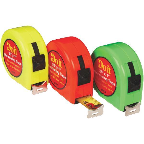  Do It Best  Neon Tape Measure 25 Foot 1 Each 337576