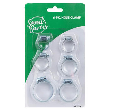  Smart Savers Hose Clamp  1.7-3.7cm  6 Pack  FM003A