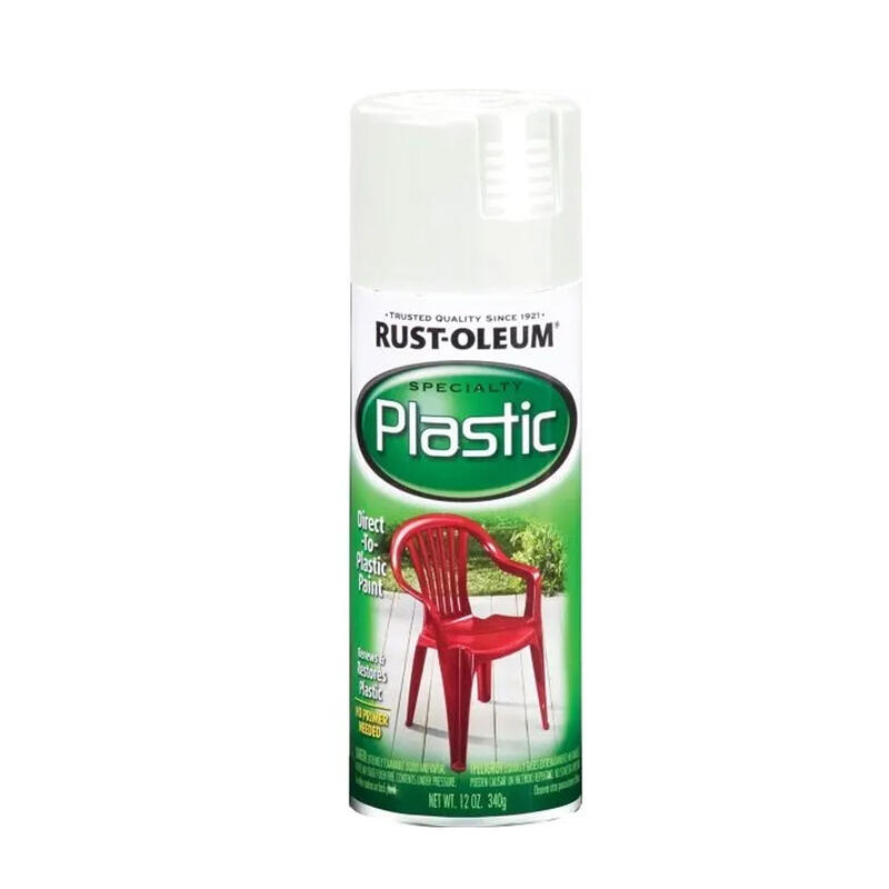 Rust-Oleum Plastic Gloss Spray Paint 12oz White 1 Each 211339