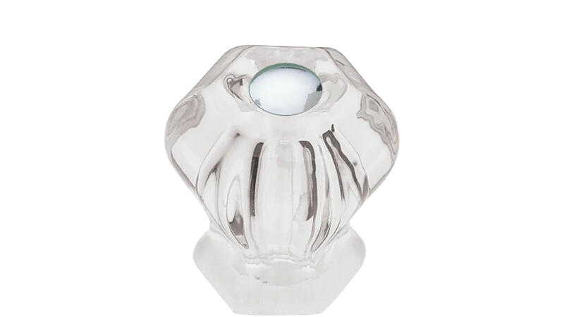 Liberty Brainerd  Victorian Glass Knob  Clear  1 Each 69355
