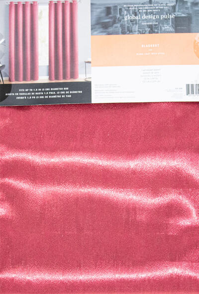 VC Curtain Embroidery Blackout Panel Red 1 Each BRE-PNL-5290-EL-RED