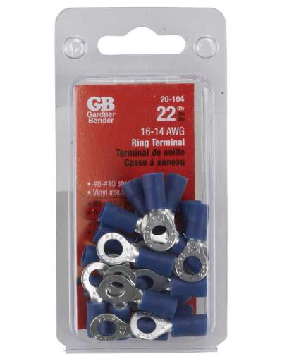 Gardner Bender Ring Terminal 16-14Awg 22 Pack 20-104