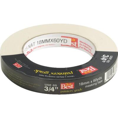  Do It Best  Painters Grade Masking Tape  0.70 Inchx60 Yard White  1 Roll 77946