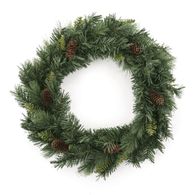XMAS WREATH ROYAL 40X5CM GREEN