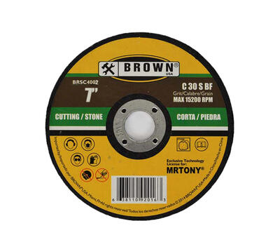  Brown USA Cutting Stone Disc 7x1/8x7/8 Inch  1 Each BRSC4002