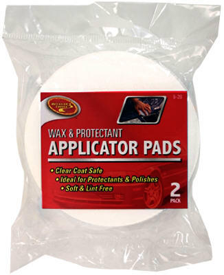 WAX APPLICATOR PAD 2PK M/D
