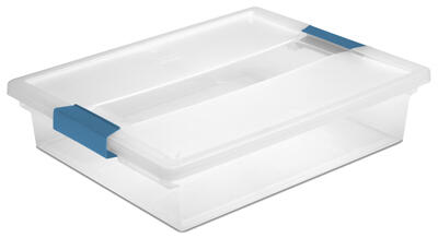 Sterilite Clip Box 14x11x3.25 Inch Clear 1 Each 19638606
