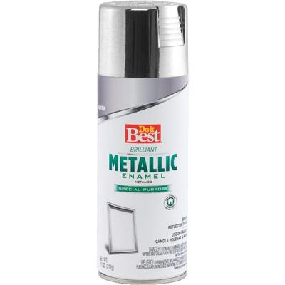 Do It Best Satin Enamel Spray Paint 11oz Metallic Silver 1 Each 3006 203295D