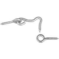  National  Hook And Eye Bolt  1 Inch  Steel 2 Pack N117-820