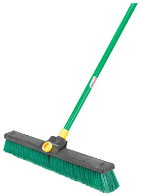 Quickie Indoor And Outdoor Push Broom Green 1 Each 00638