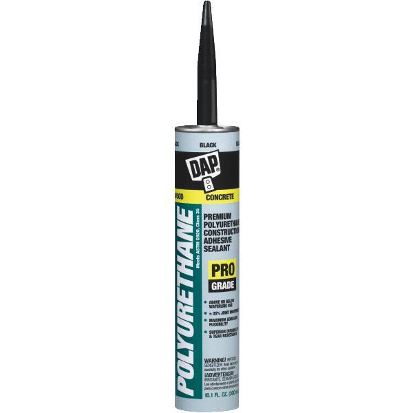  Dap  Polyurethane Construction Adhesive Sealant 10.1 Ounce Black  1 Each 18816