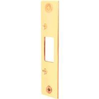  Prime Line  Dead Bolt Strike 4-7/8x1-1/8 Inch Brass 1 Each E2432