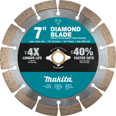  Makita Segmented Rim Diamond Masonry Blade 7 Inch 1 Each A-94714