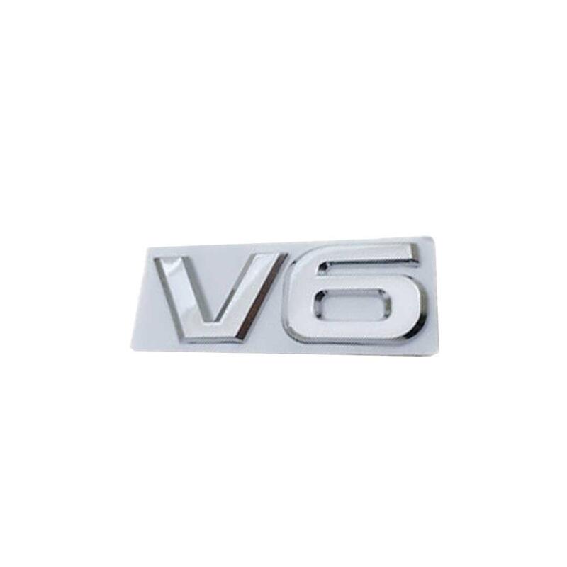  Vehicle Sticker 'V6' Chrome 1 Each 3DS-V6