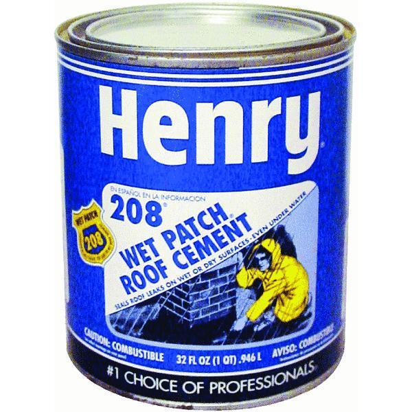  Henry  Wet Patch Roof Cement  1 Quart 1 Each HE208030
