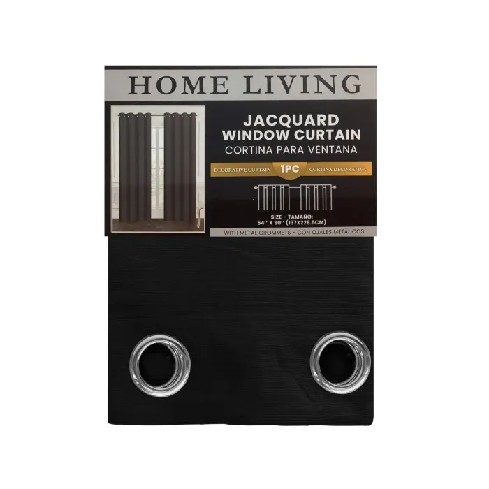 JACQUARD GROMMET CURTAIN
