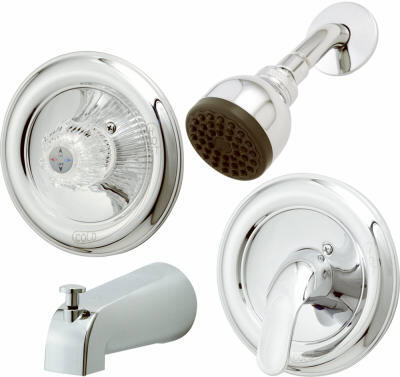  HomePointe Pressure Balancing Tub And Shower Faucet 1H Chrome  1 Each 127587