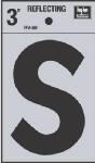  Hy-Ko Reflective Letter S  3 Inch  1 Each RV-50/S