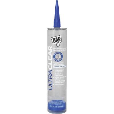Dap  Ultra Clear  Flexible Elastomeric Sealant 10.1 Ounce 1 Each 7079818388