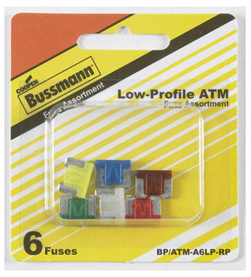  Cooper Low Profile Auto Fuse Assortment 6 Piece  1 Set BP/ATM-A6LP-RP