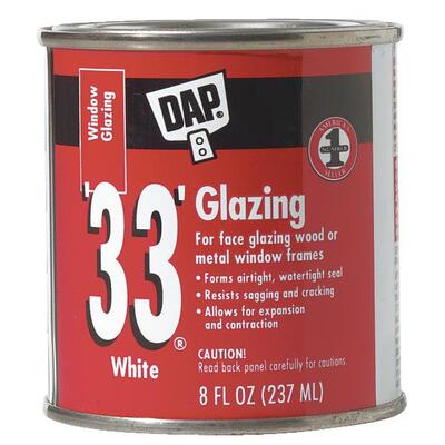  Dap  Glazing Compound  8 Ounce  White  1 Length 12120