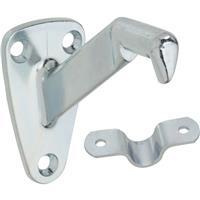  National  Strap Handrail Bracket Steel Zinc 1 Each N112862