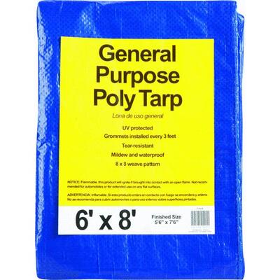  Do It Best General Purpose Tarp  6x8 Foot Blue 1 Each 711019
