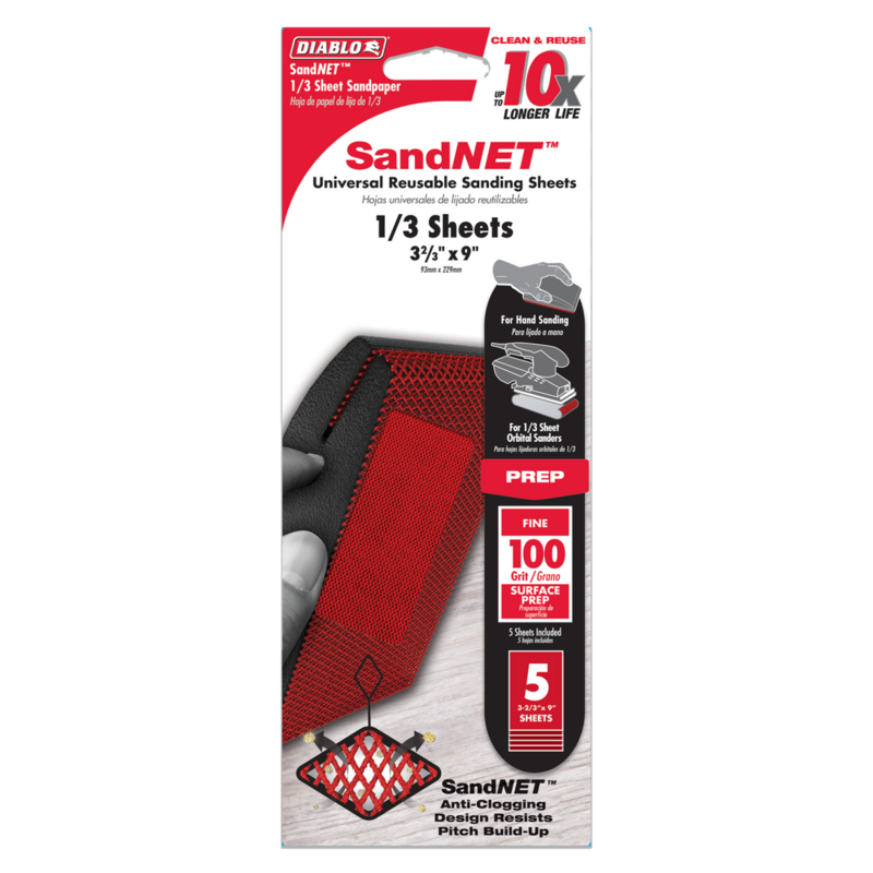 SANDNET SANDING SHEET 100G 5PK