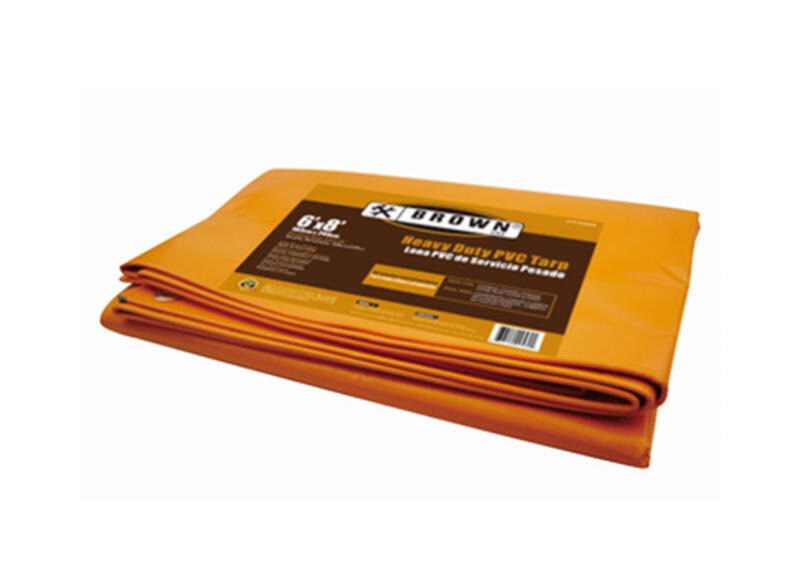  Truck Tarpaulin 8x10 Foot Orange 1 Each CT0810 HTT0810