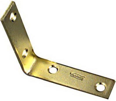  National  Corner Iron  3x3/4 Inch  Bright Brass 1 Each N190-850