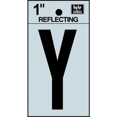  Hy-Ko Reflective Adhesive Letter Y 1 Inch  1 Each RV-15/Y