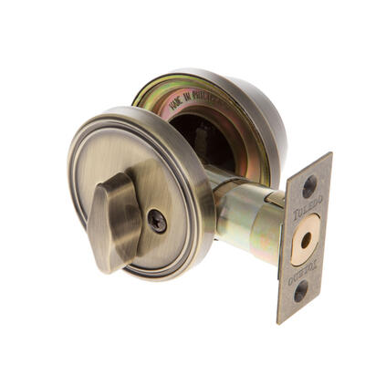  Toledo  Single Cylinder Deadbolt Antique Brass 1 Each V1800-US5