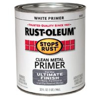 Rust-Oleum Stops Rust Clean Metal Primer Paint White 1 Quart 7780502