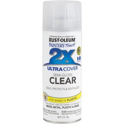 Rust-Oleum Painter's Touch Semi Gloss Spray Paint 12oz Clear 1 Each 249859