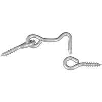 National  Hook And Eye Bolt  1-1/2 Inch Zinc  2 Pack N117-853