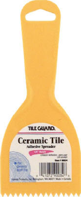  Tile Gaurd Adhesive Spreader Knife 1/4 Inch Notch 3 Inch  1 Each 00034