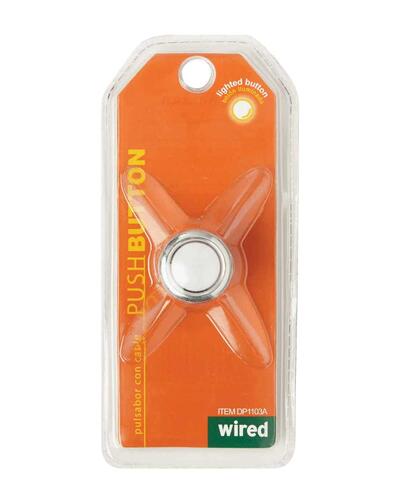 Iq America Push Button Lighted Silver 1 Each DP-1103A