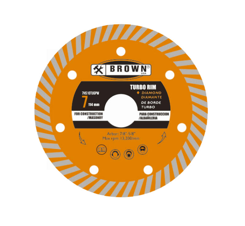  Brown USA Cutting Disc 7x7/8-5/8 Inch 0.08x10mm 1 Each 7HS10TUGPW