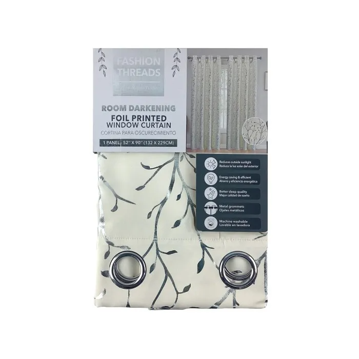 FOIL PRINTED BLACKOUT CURTAIN