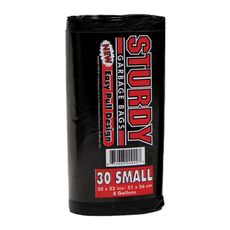 STURDY GARBAGE BAG BLK SMALL