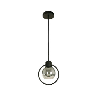 Lamparama Hanging Lamp E27 40W 1L Black 1 Each 23130-2