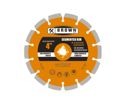  Brown USA Cutting Disc 4x7/8-5/8 Inch 0.08x10 mm 1 Each 4HS10SGGPW