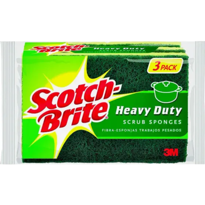 SCRUB SPONGE 3PK HD M/D