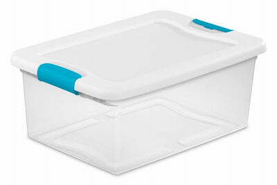 Sterilite Storage Box W/Latch 15 Quart White 1 Each 14948012