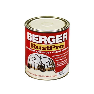 Berger Rustpro Anti-Rust Enamel Paint White 1 Gallon P114031 F2026W10100F