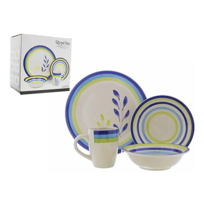STONEWARE DINNER 16PC SET