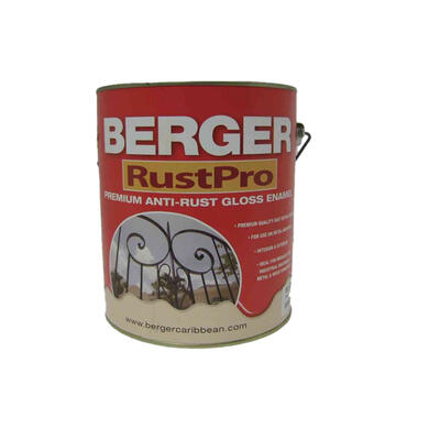 Berger Rustpro Anti-Rust Enamel Paint Black 1 Gallon P114025 F2026A09100F